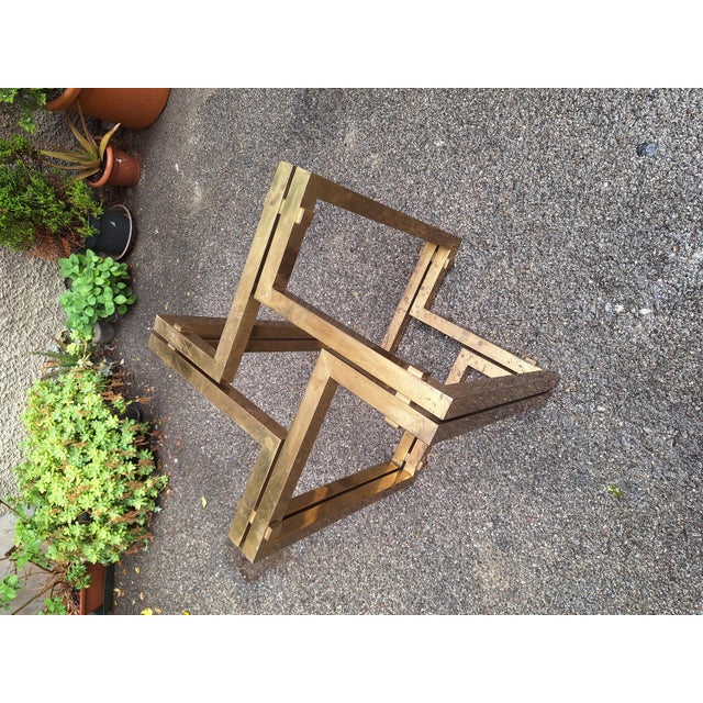 Dining Table with Brass Base and Round White Marble Top, 1960s For Sale - Image 10 of 18