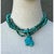 Teal Vintage Turquoise Beaded Multi-Strand Necklace For Sale - Image 8 of 12