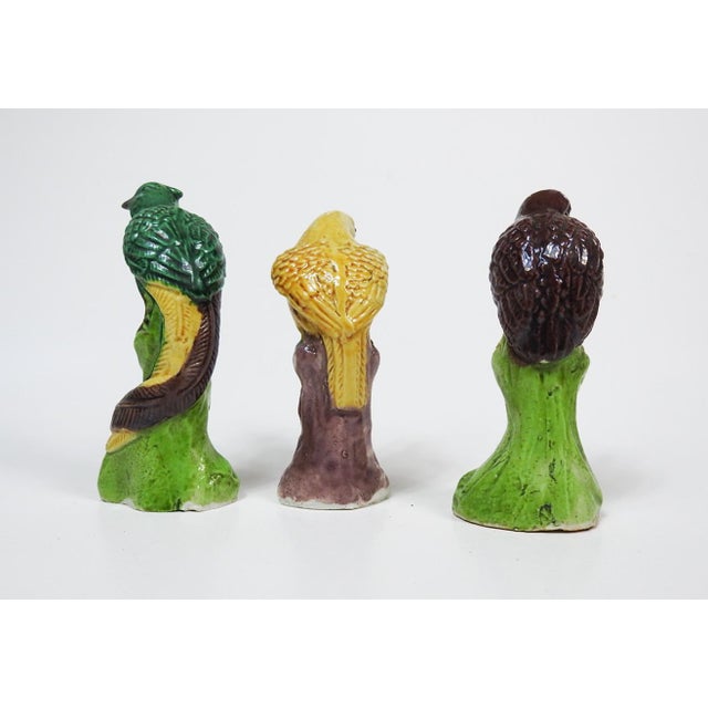 Small Late 19th Century Chinese Export Porcelain Phoenix Birds - Set of 3 For Sale - Image 4 of 6