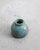 A rare and unique Swedish mid century "Farsta" stoneware vase in a decorative turquoise blue and brown glaze by Wilhelm...
