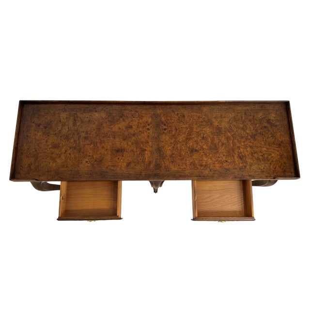 Wood Baker Milling Road French Country Walnut Console Table For Sale - Image 7 of 15
