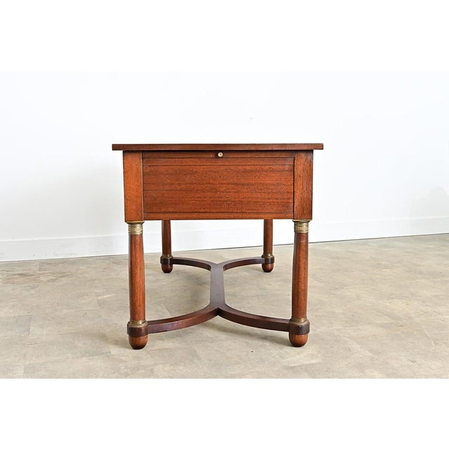 French 19th Century Empire Mahogany Desk, Refinished For Sale - Image 11 of 12