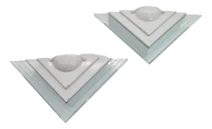 Geometric Model 1302s Lighting House Wall Lamps, 1990s, Set of 2