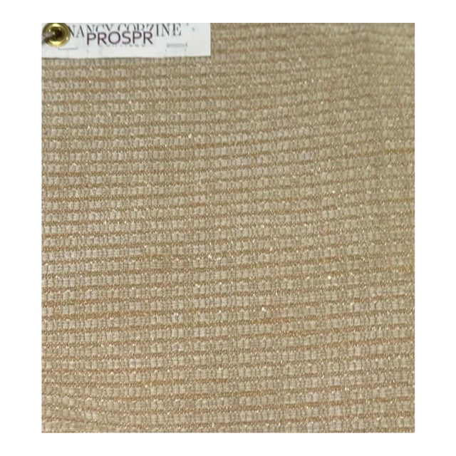 30 Yards of Nancy Corzine Bandera Chenille Fabric - Sand For Sale