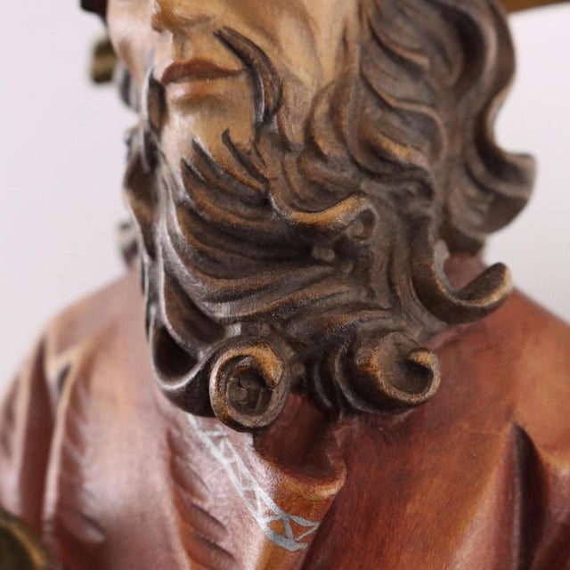 Wooden Stoup Figurine For Sale - Image 4 of 10