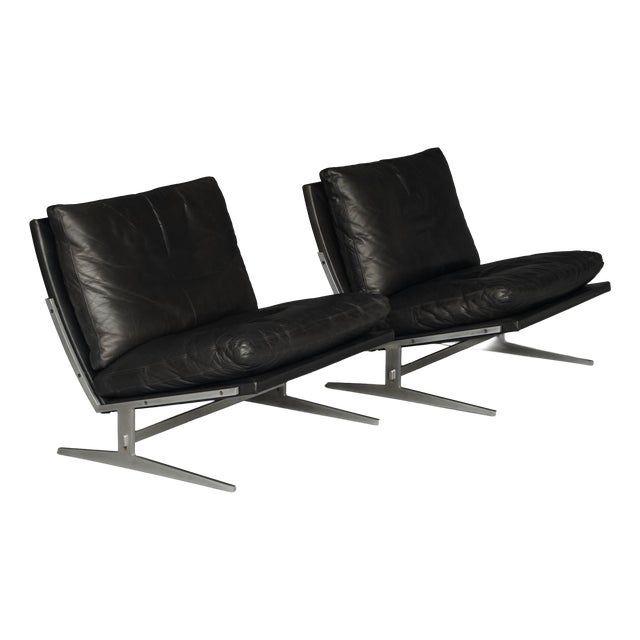 Bo-561 Easy Chairs by Preben Fabricius & Jørgen Kastholm for Bo-Ex, 1960s, Set of 2 For Sale