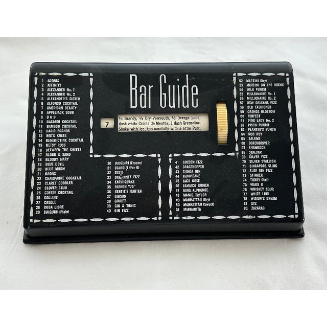 Vintage MCM Bar Guide Cocktail Recipe "Rolodex" For Sale - Image 4 of 8