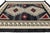 Handmade Southwestern Modern Navajo Wool Area Rug in Charcoal, Slate, and Red For Sale - Image 4 of 8