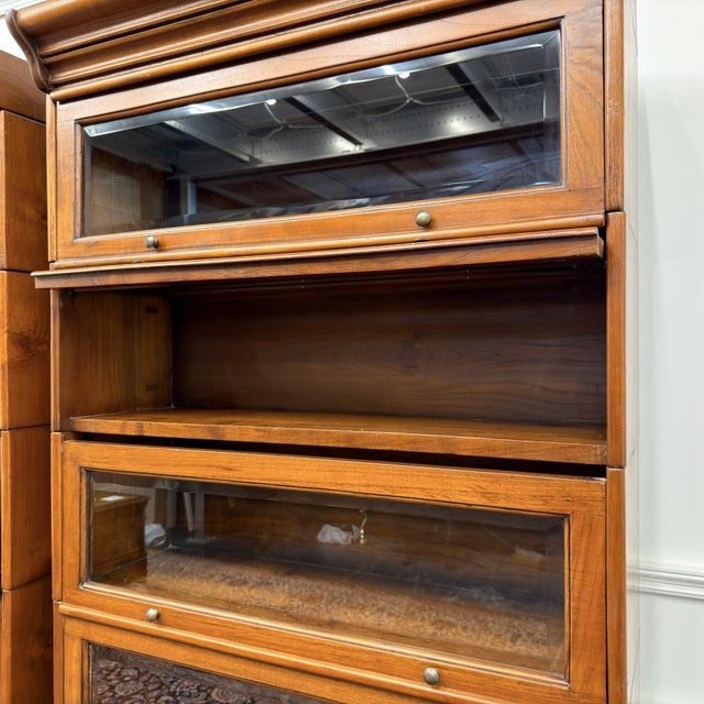 English Bookcases in the style of Globe Wernicke, Set of 2 For Sale - Image 14 of 15