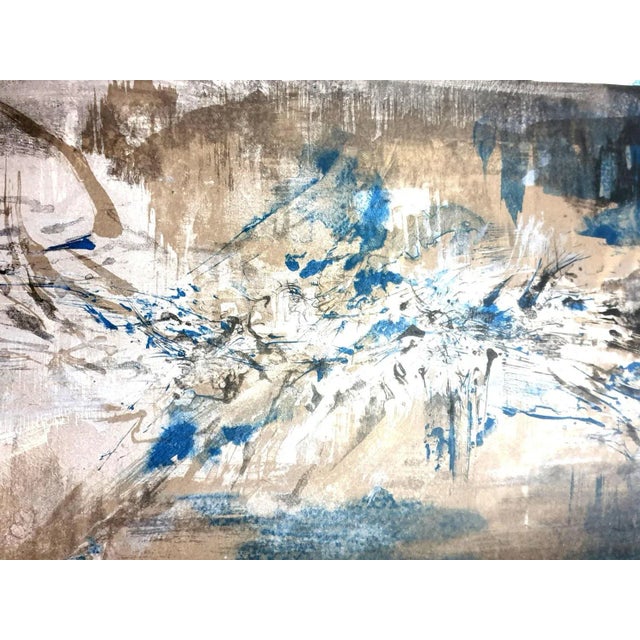 Zao wou-ki - original lithograph 1962 from la tentation de l’occident dimensions: 39 x 28.5 cm publisher: les bibliophiles...