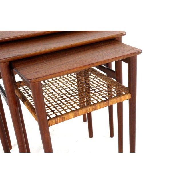 Minimalist Nesting Tables, Denmark, Set of 3 For Sale - Image 10 of 15