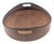 Mid-Century Modern Mid 20th Century Round Pressed Teak Wood Tray With Handles For Sale - Image 3 of 11