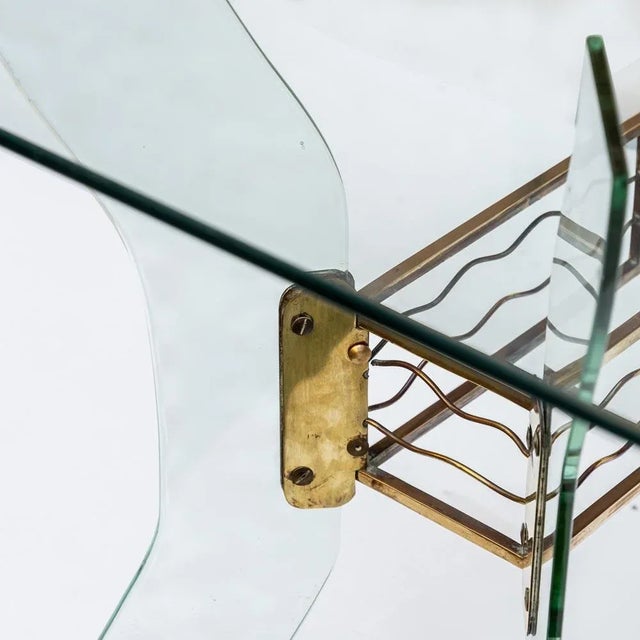 Metal Italian Coffee Table attributed to Luigi Brusotti, 1950s For Sale - Image 7 of 8