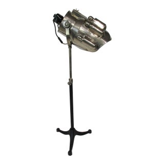 Streamline Art Deco Polished Aluminum Spaceage Floor Lamp For Sale