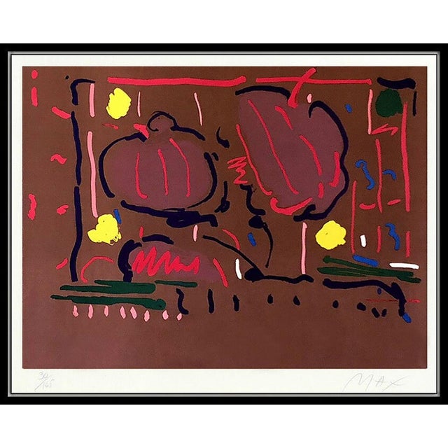 Message us to inquire about custom framing options! (Included for free with every purchase) The piece, one of his nicest...