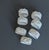 7 Vintage Porcelain Floral Napkin Rings For Sale - Image 4 of 4