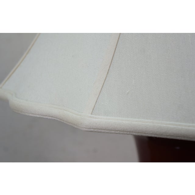 Late 20th Century Chinese Chinoiserie Oxblood Red Porcelain Mantel Vase Urn Table Lamp 34" For Sale - Image 16 of 17