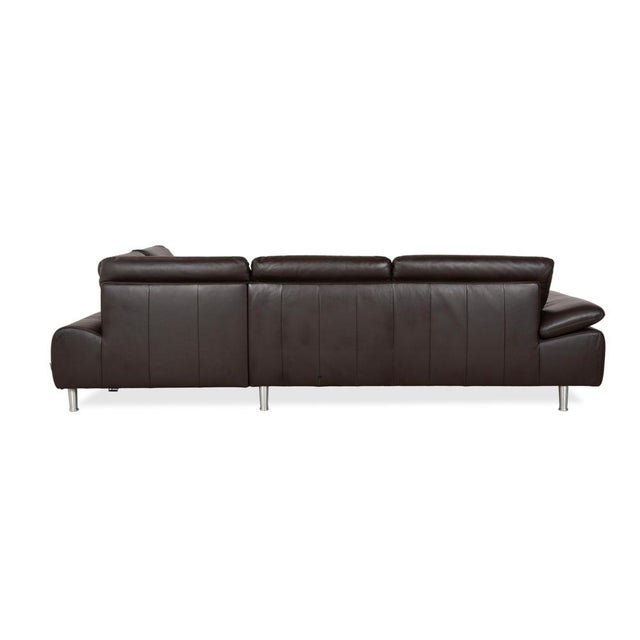 Brown Espresso Leather Loop Corner Sofa with Manual Function from Willi Schillig For Sale - Image 17 of 18