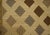 American 1960s Beige Brown Diamond Vintage American Hooked Rug 3'10" X 5'10" Knotted Pile Wool Carpet For Sale - Image 3 of 6