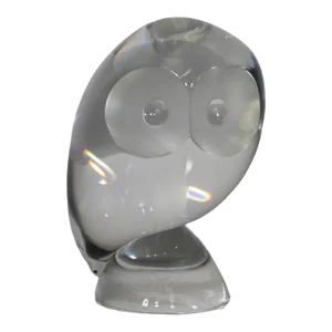 Signed Steuben Owl by Donald Polland