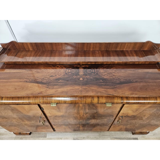 1940s Art Deco French Sideboard in Walnut, 1940 For Sale - Image 5 of 18