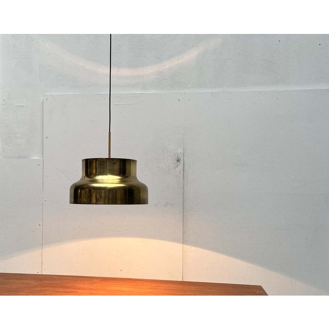 Anders Pehrson Mid-Century Modern Brass Bumling Pendant Lamp by Anders Pehrson for Ateljé Lyktan, 1960s For Sale - Image 4 of 18