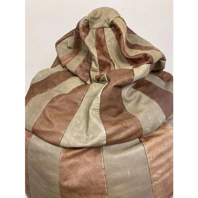 1970s Leather Patchwork Bean Bag from de Sede, 1970s For Sale - Image 5 of 13