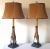 Vintage Sheaf of Wheat Lamps With Shades - a Pair For Sale - Image 4 of 11