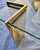 Vintage Polished Brass and Glass Coffee Table [Interchangeable With Various Shapes and Sizes of Glass] For Sale - Image 4 of 5