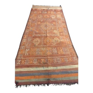 Vintage Moroccan Berber Rug, Handwoven Wool & Goat Hair, 1960 For Sale