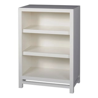 Mabel Wooden Bookcase With Adjustable Shelving - White For Sale