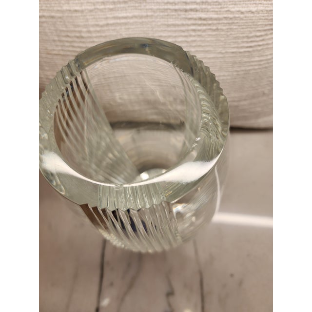 Vintage Lenox 11" Heavy Cut Crystal Vase, 1992 or Earlier – 9.9 LBS For Sale - Image 11 of 18