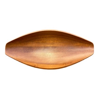 1960s Jens Quistgaard Teak "Canoe" Bowl for Dansk For Sale