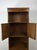 Brown Vintage Campaign Style Oak Wall Unit With Brass Hardware For Sale - Image 8 of 17