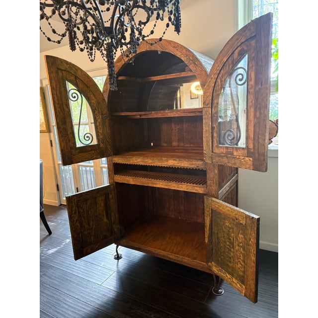 2000 - 2009 Antique Wooden Storage Cabinet For Sale - Image 5 of 7