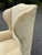 Yellow Late 20th Century Damask Upholstered Wingback Chair For Sale - Image 8 of 11