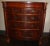 Absolutely gorgeous bow front chest of drawers with a stunning flame mahogany veneer. Substantial and heavy. Age is...