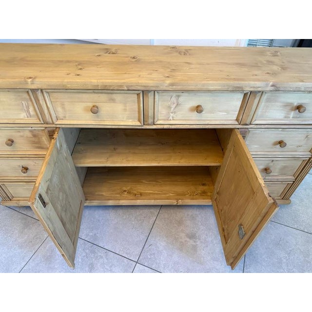 Rustic Farmhouse Chest of Drawers in Pine For Sale - Image 11 of 15