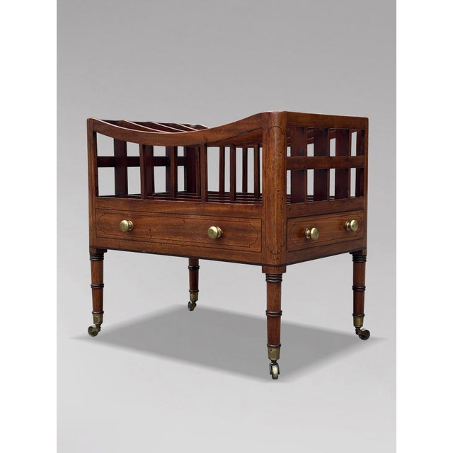 Antique George III Mahogany Canterbury, 1790 For Sale - Image 4 of 9
