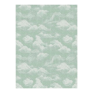 Cumulus Cloud Tibetan Hand-Knotted Wool Area Rug by Kevin Francis in Mint Green 8 x 10 For Sale