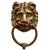 Metal Vintage English Bronze Lion Door Knocker For Sale - Image 7 of 10