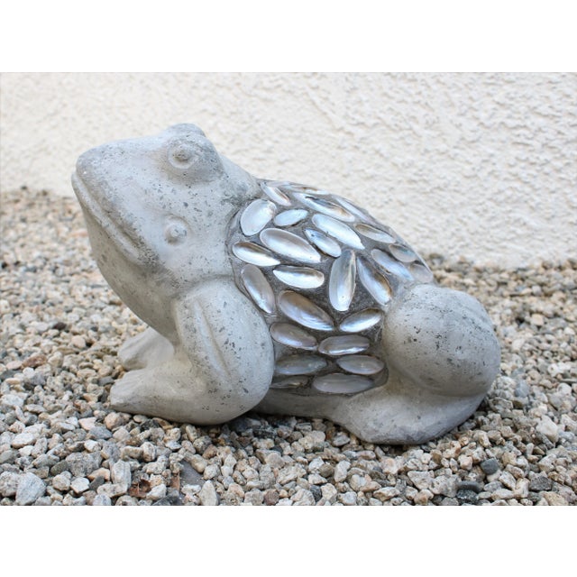 2020s Coastal Inlaid Seashell Garden Frog For Sale - Image 5 of 5