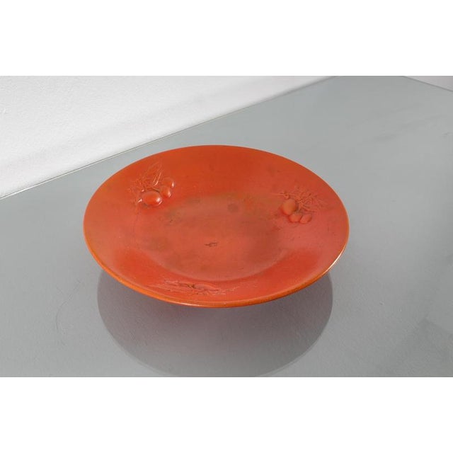 Coppa Aurum Centerpiece in Glazed Ceramic attributed to G. Andlovitz for Lavenia, Italy, 1930s For Sale - Image 4 of 12