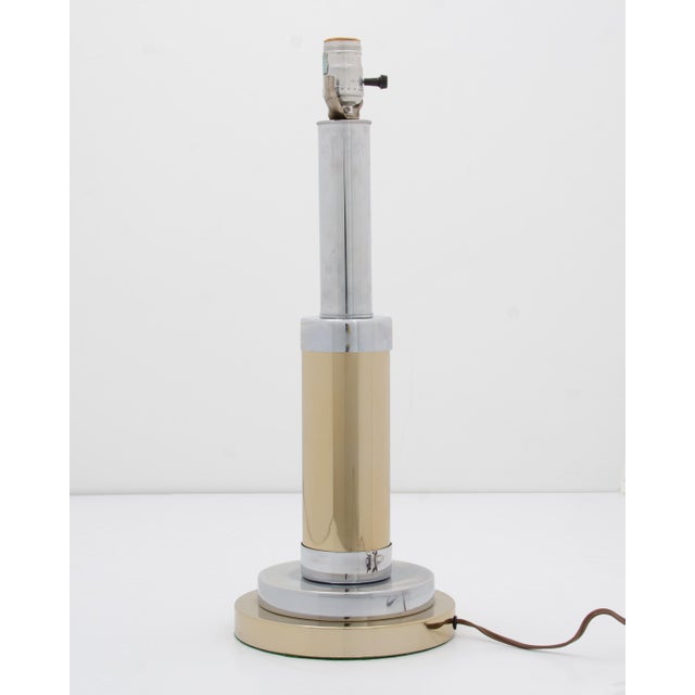 Mutual Sunset Lamp Manufacturing Company Table Brass Chrome 1970s Chairish