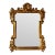 Vintage Hollywood Regency-Style Carved Wood Gold Wall Mirror/ For Sale