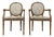 Louis XVI Armchairs with Medallion Backs, 1920s, Set of 2 For Sale