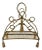 Hollywood Regency Gold Tassel Magazine Rack For Sale