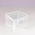 Isocele Nesting Tables in White Metal with Glass Tops by Max Sauze, France, 1970s, Set of 3 For Sale - Image 6 of 10