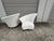 Pair of Asymmetrical Channel Back Lounge Chairs For Sale - Image 14 of 14