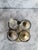Mid-Century Modern 1940s Victorian-Style Brass Glass Condiment Set - 5 pcs For Sale - Image 3 of 13
